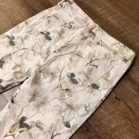 Buffalo David Bitton White Floral High Rise Jeans - Picture 3 of 5